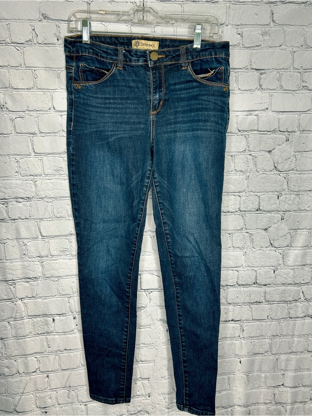 Democracy Mid to Dark Blue Skinny Jeans